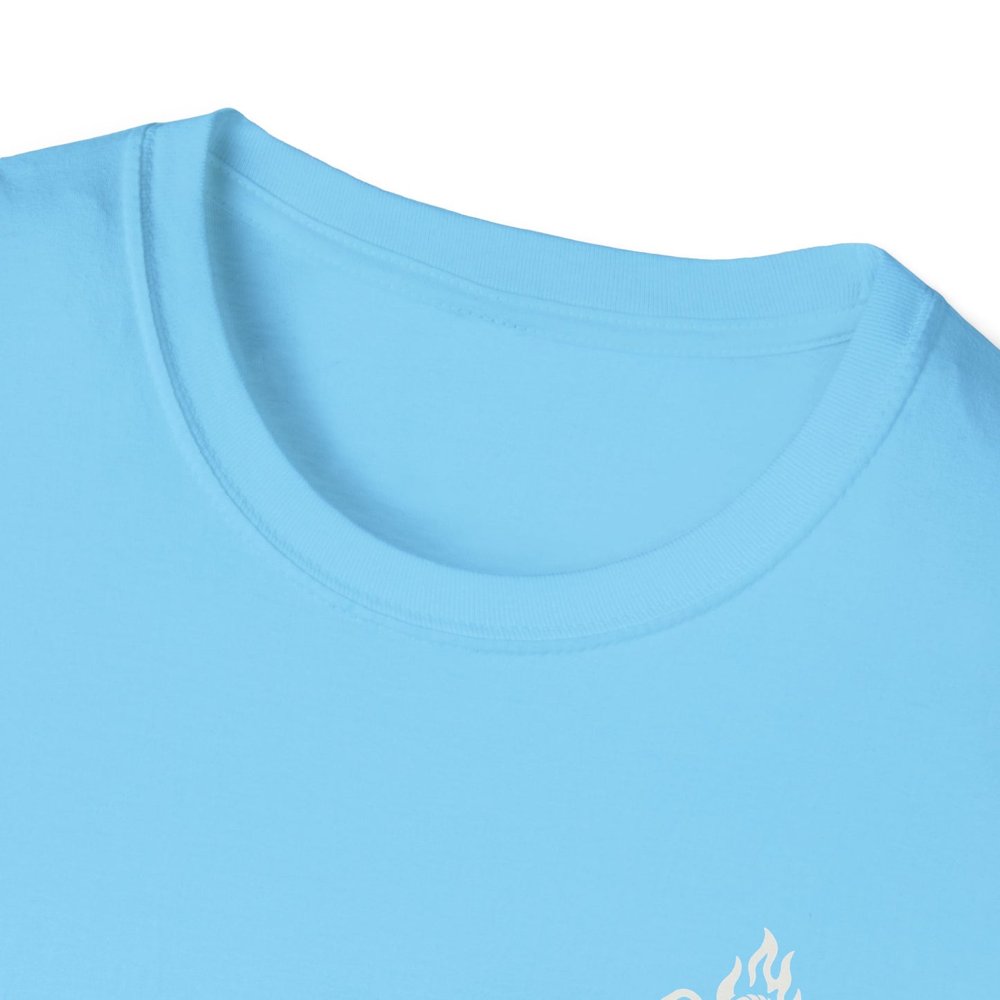 Cliffside Living Unisex Softstyle T-Shirt – Rope-Born Grit (Pink Shirt – Female Climber