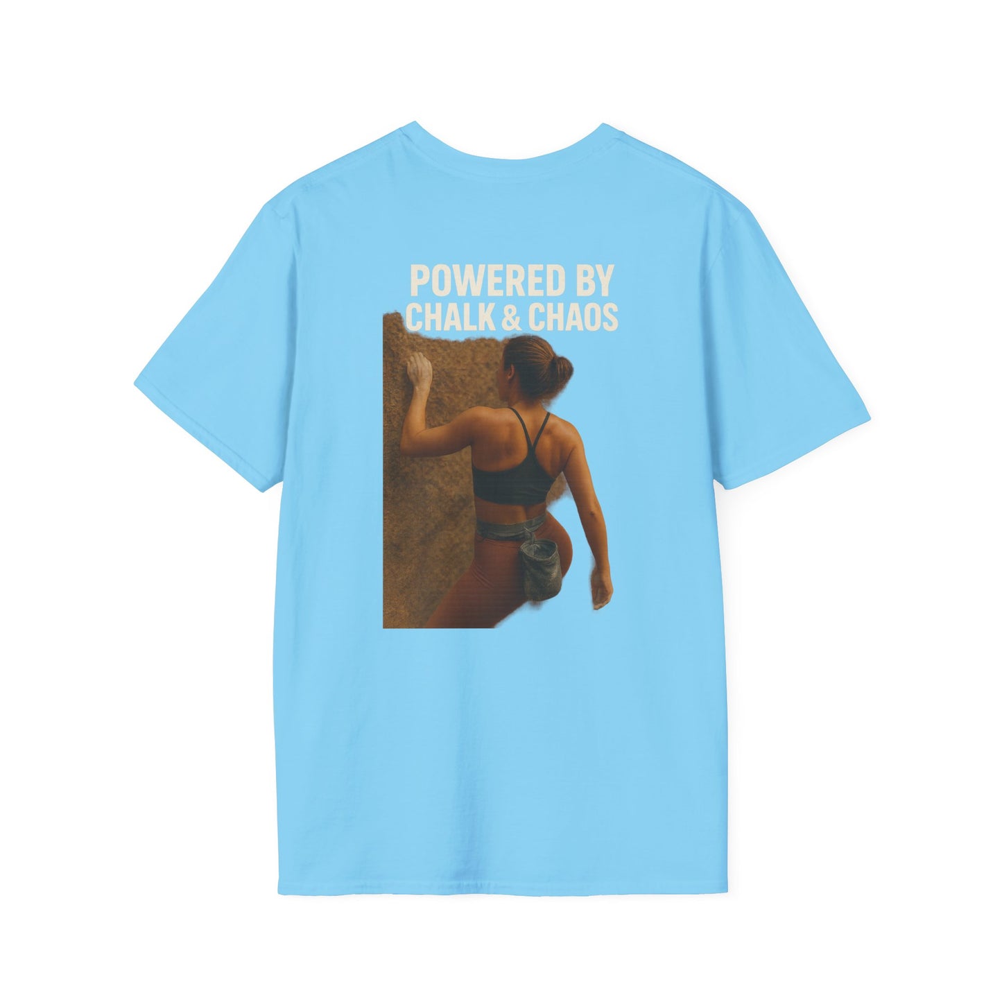 Powered by Chalk & Chaos Tee – Climber Shirt