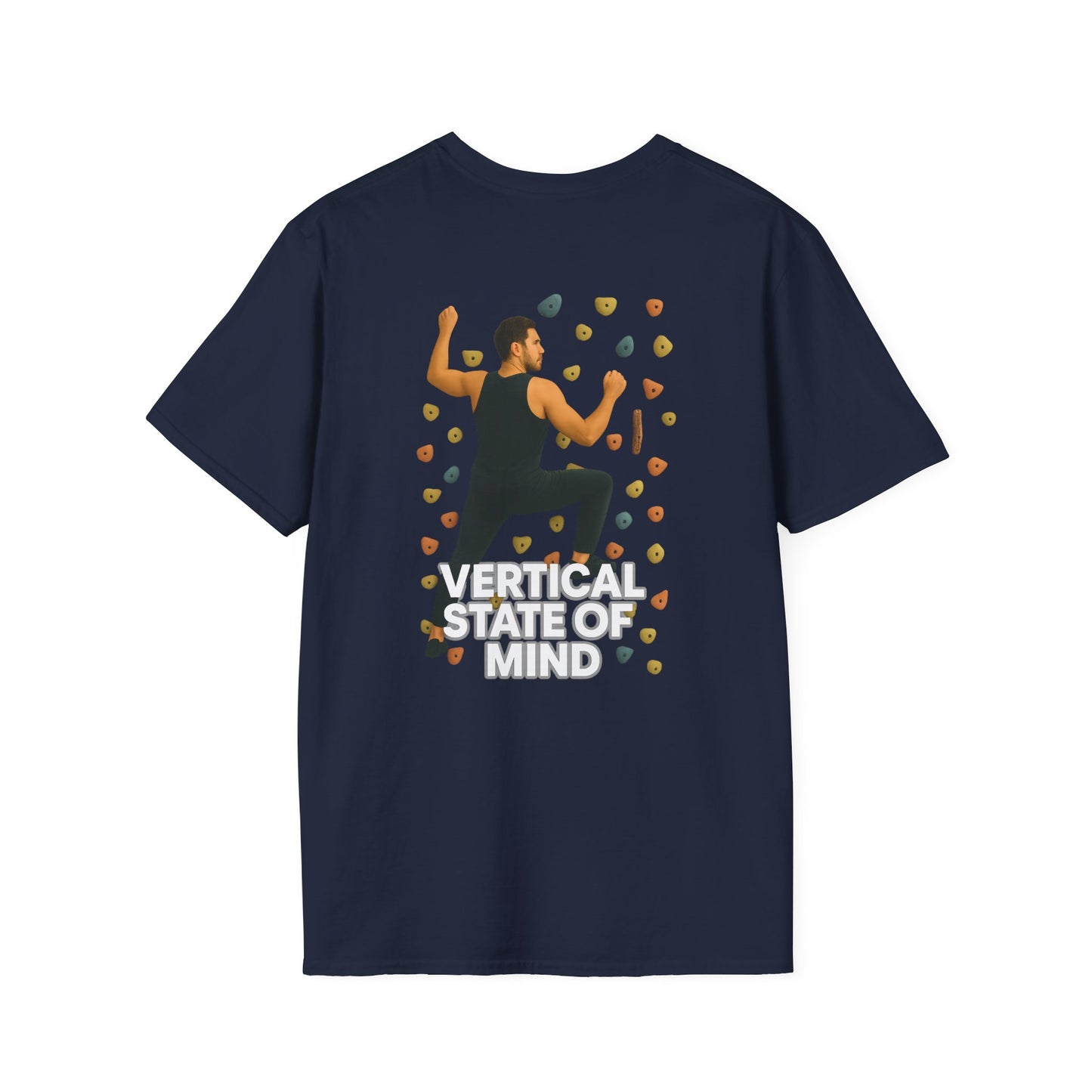 Vertical State of Mind Unisex T-Shirt – Bold Climber Graphic Tee | Outdoor Gift for Climbers, Fitness Lovers, & Trailblazers