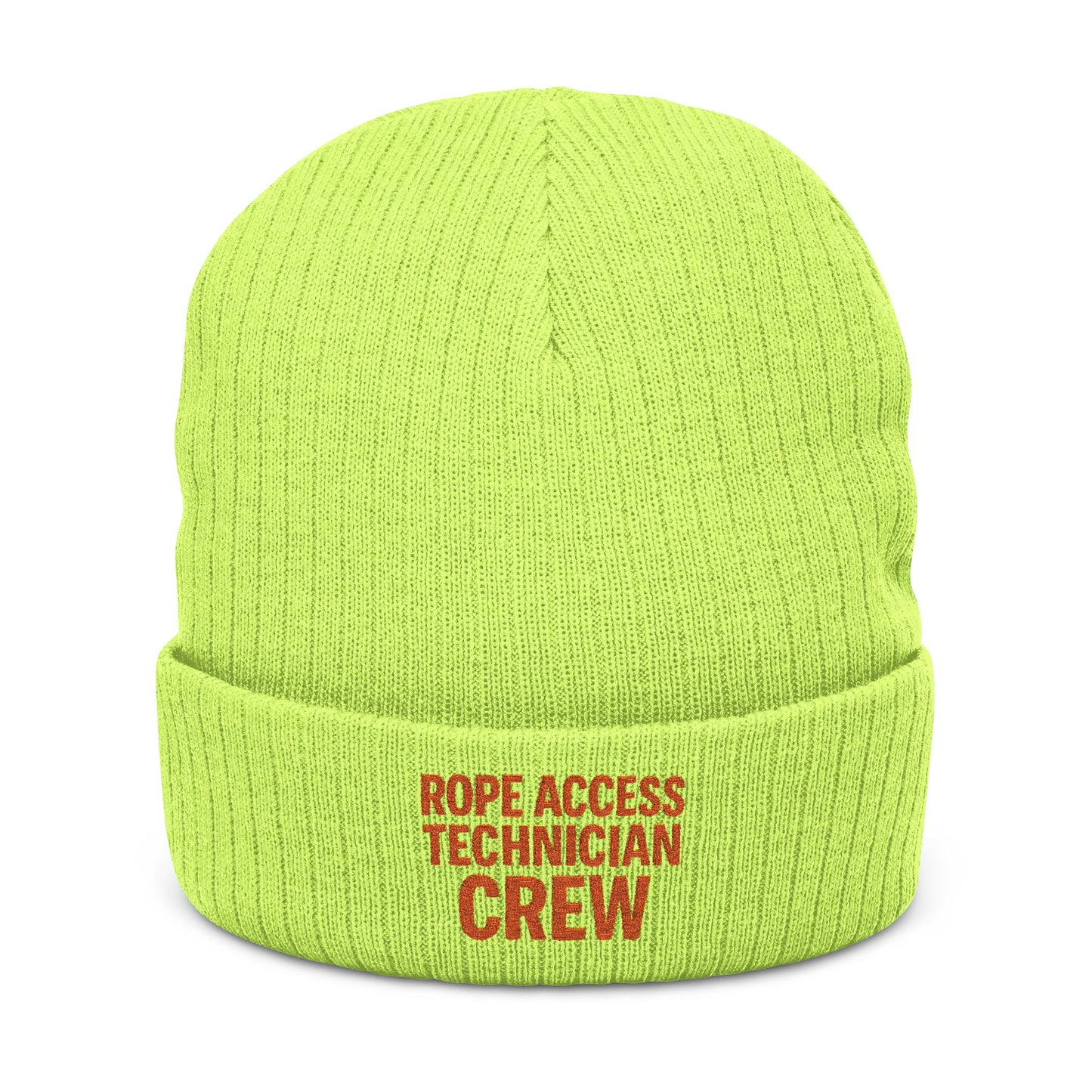 Rope Access Technician Crew Beanie – Ribbed Knit Winter Gear