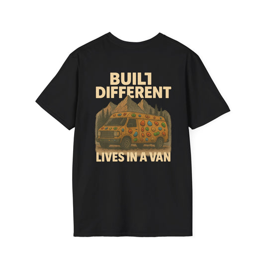 Built Different Tee – Lives in a Van
