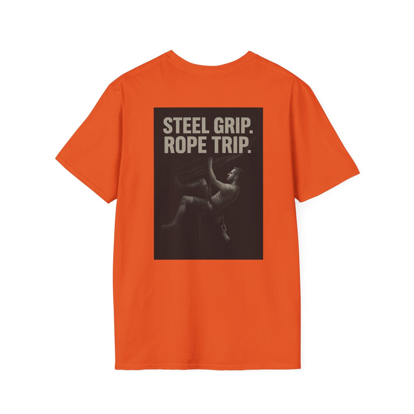 Steel Grip. Rope Trip. – Unisex Softstyle Graphic Tee
