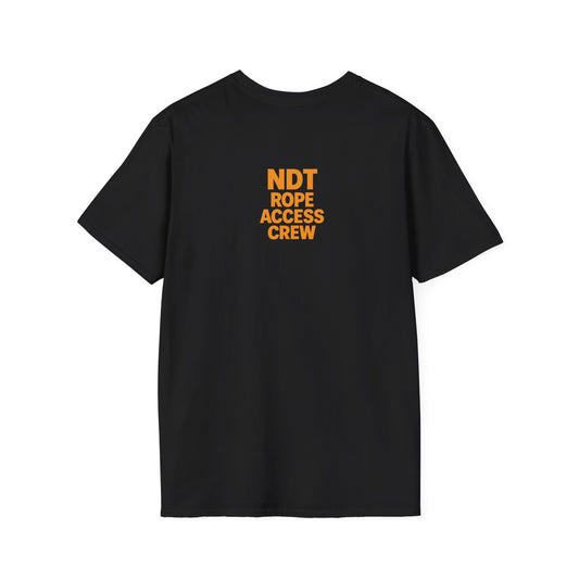 NDT Rope Access Crew – Unisex Softstyle T-Shirt for Inspectors & Techs
