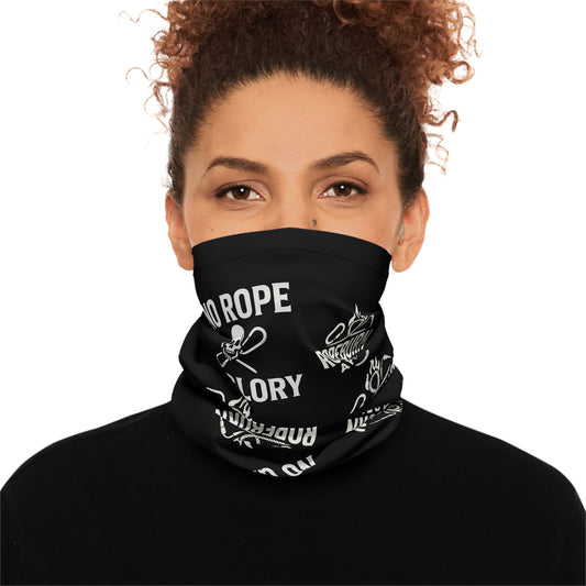 Midweight Neck Gaiter, Outdoor Face Cover, No Rope No Glory Neck Warmer, Skiing Gear, Adventure Gift, Versatile Hiking Accessory
