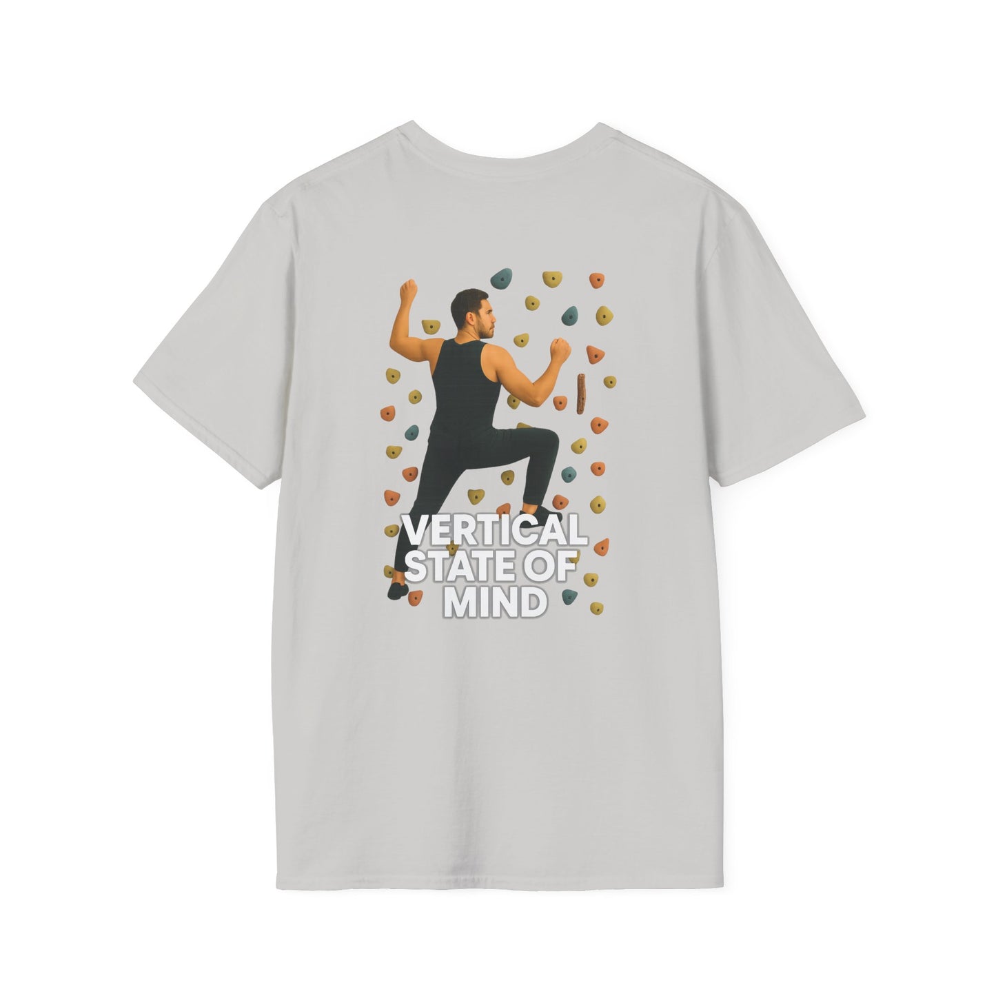 Vertical State of Mind Unisex T-Shirt – Bold Climber Graphic Tee | Outdoor Gift for Climbers, Fitness Lovers, & Trailblazers