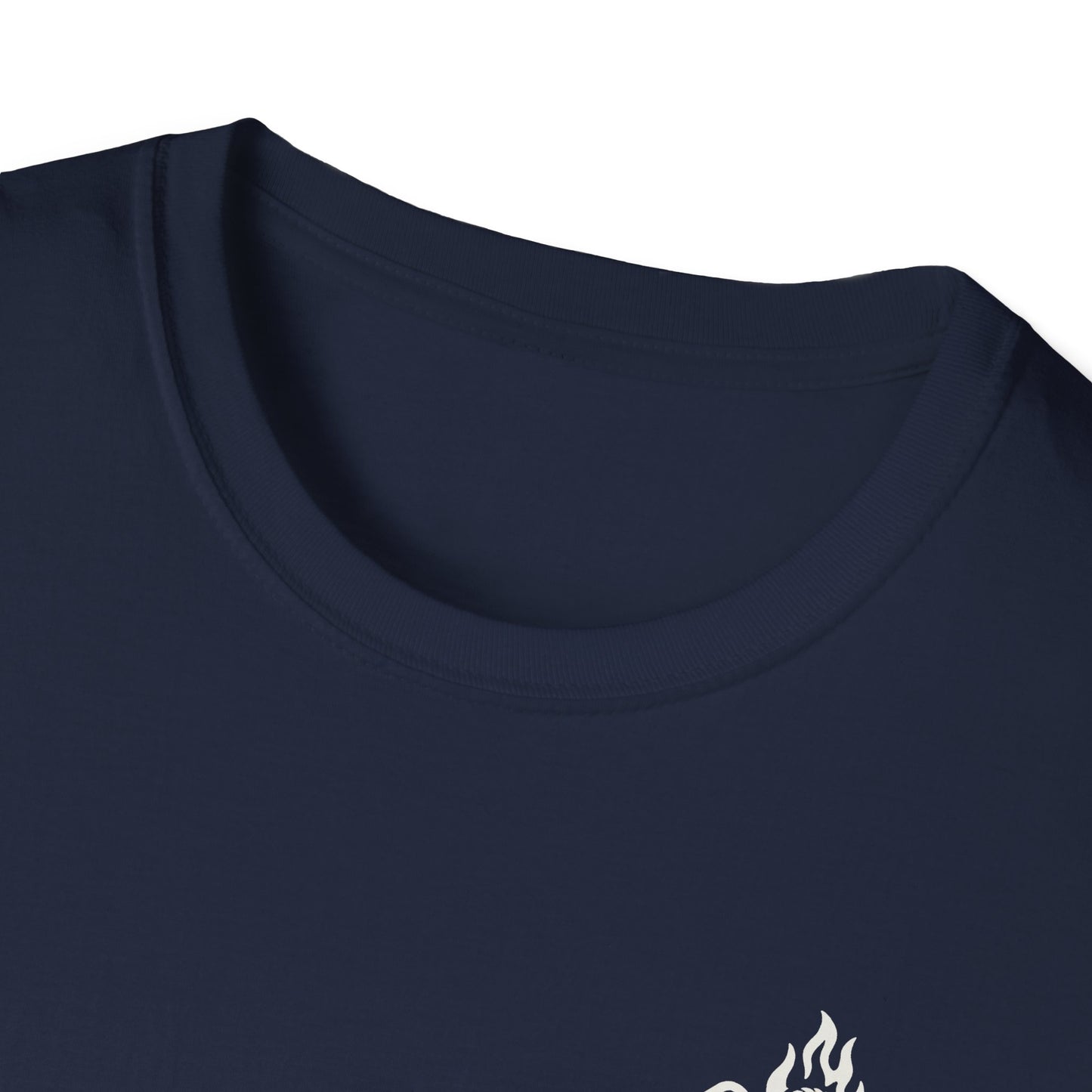 Cliffside Living. Rope-Born Grit.” (White Shirt – Male Climber)
