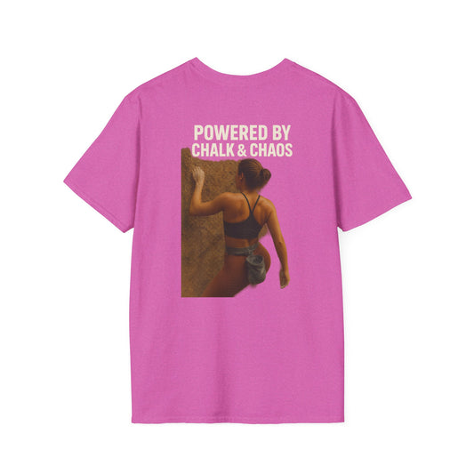 Powered by Chalk & Chaos Tee – Climber Shirt