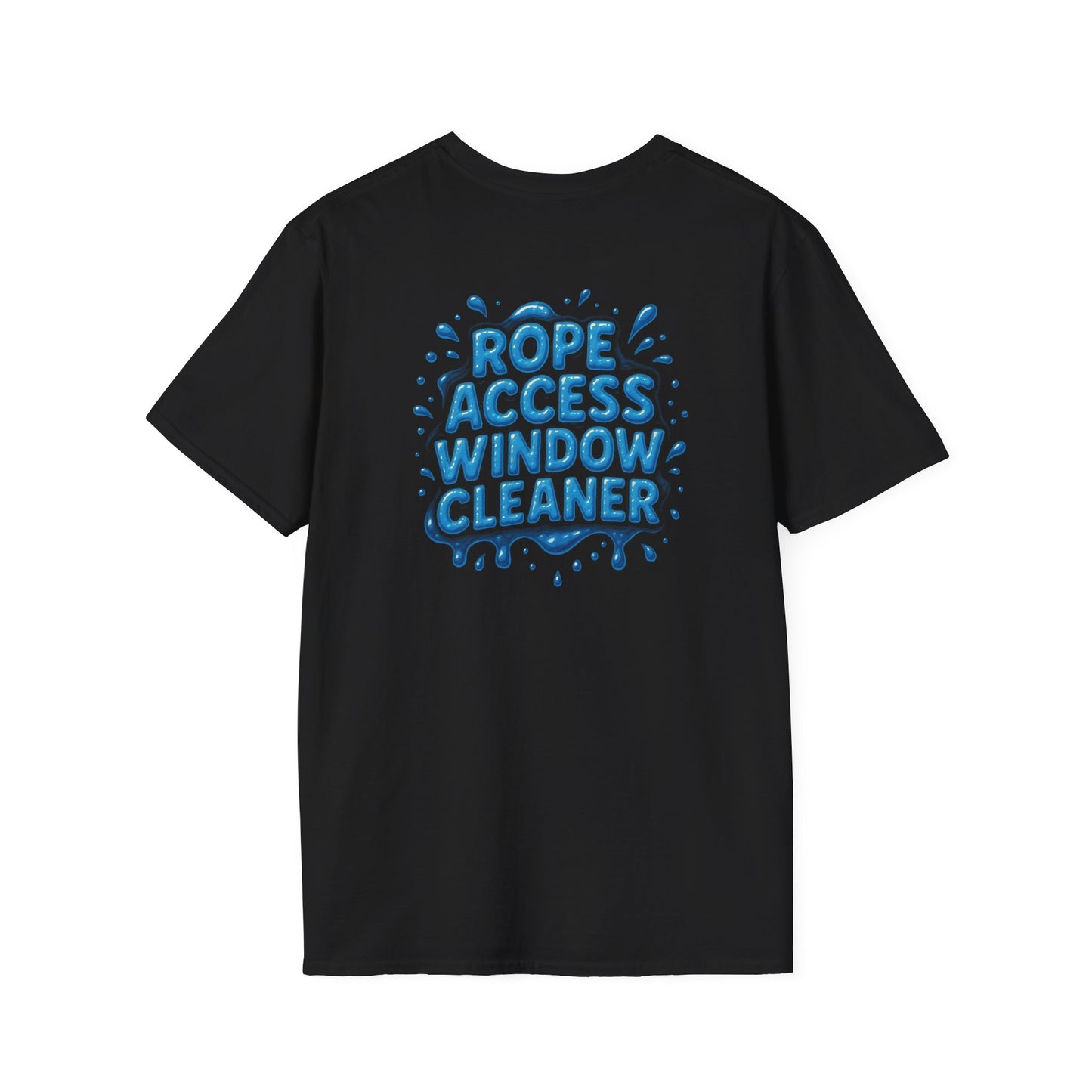 Rope Access Window Cleaner – Unisex Softstyle T-Shirt for High-Rise Legends