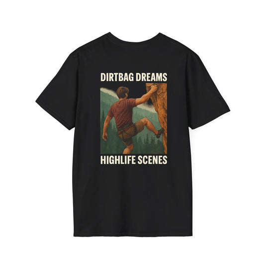 Dirtbag Dreams Climbing Tee – Unisex Adventure Shirt