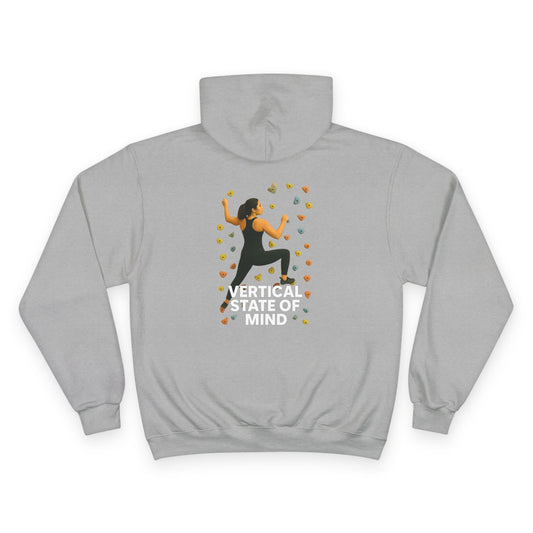 Vertical State of Mind Hoodie – Climbing Sweatshirt for Crag Lovers, Gym Bouldering Fans & Peak Chasers