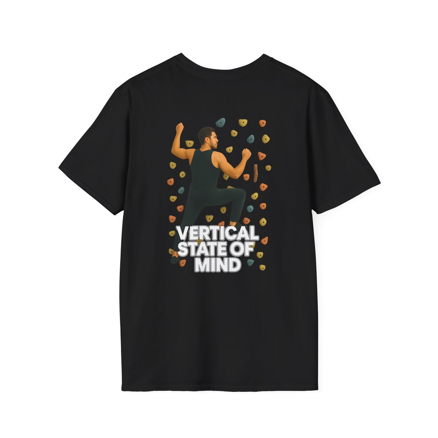 Vertical State of Mind Unisex T-Shirt – Bold Climber Graphic Tee | Outdoor Gift for Climbers, Fitness Lovers, & Trailblazers