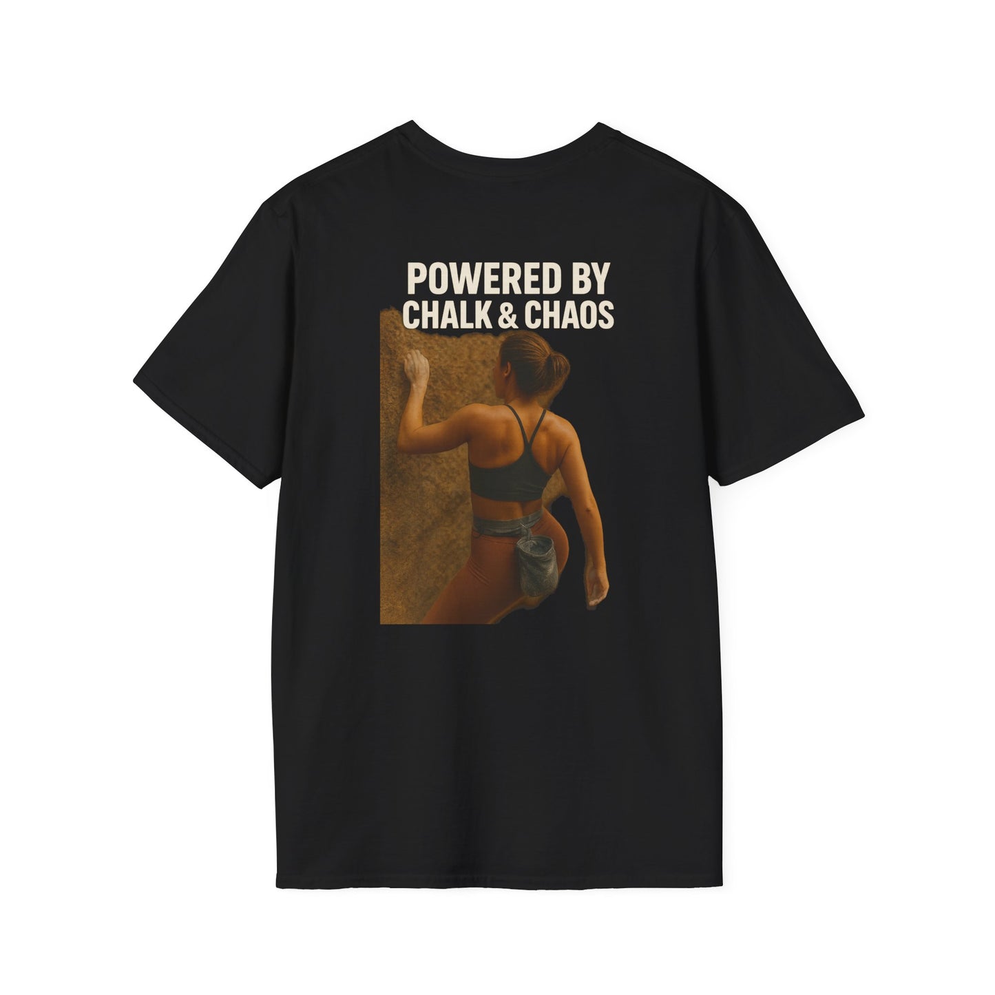 Powered by Chalk & Chaos Tee – Climber Shirt