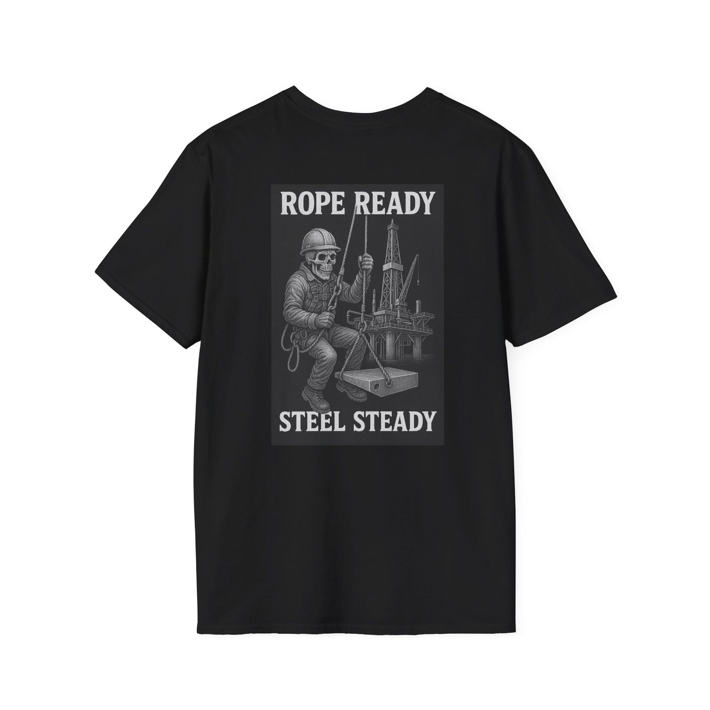 Rope Ready, Steel Steady T-Shirt – Climber & Crew Graphic Tee