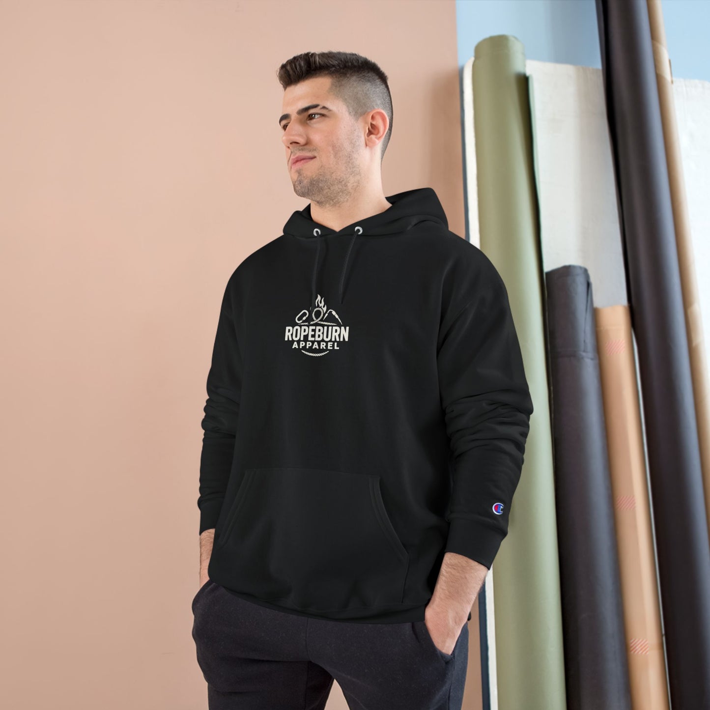 Dope on the Ropes Champion Hoodie – Rope Tech Streetwear for Climbers & Crews