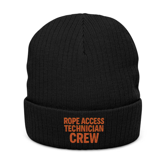 Rope Access Technician Crew Beanie – Ribbed Knit Winter Gear