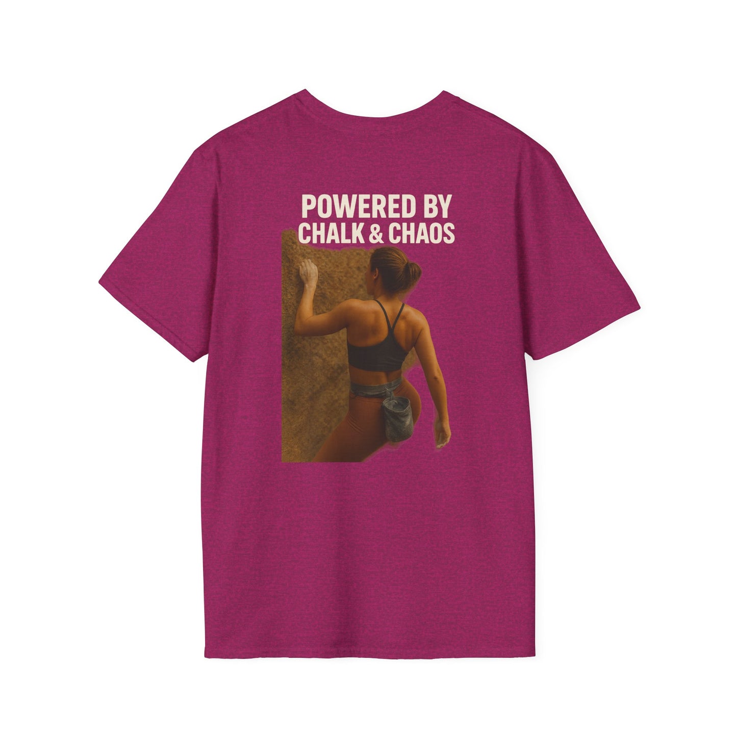 Powered by Chalk & Chaos Tee – Climber Shirt