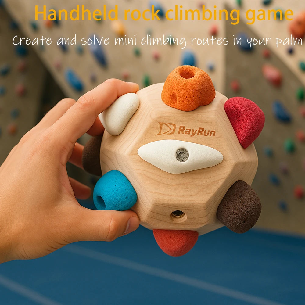 Finger Rock Climbing Ball，Finger Boulder Block Rock Climbing Training Set ，20 Resin Holds, Wooden Boulder Block ball, Tools