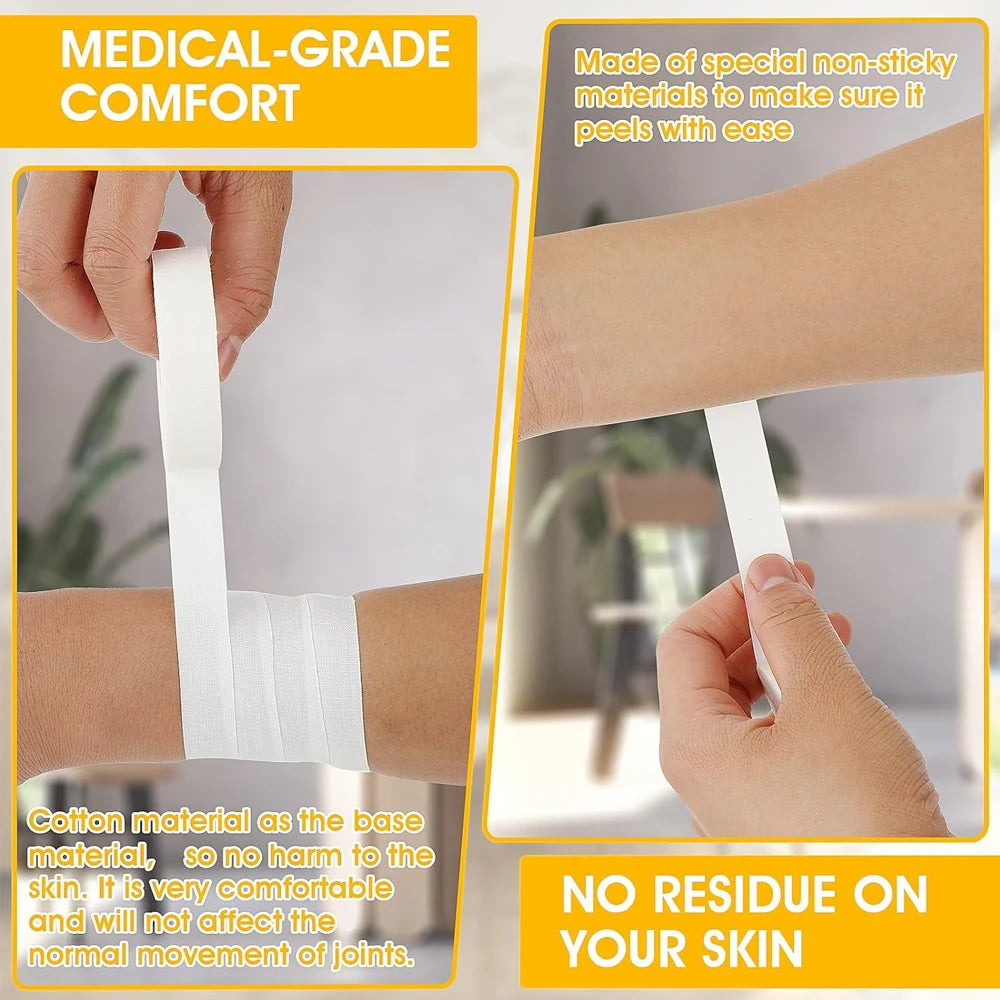 1Roll White Finger Tape BJJ - 1.25 CM x  10 Meters Sweat Resistant Climbing Tape For Bouldering,  Sports - Strong Adhesive Tape
