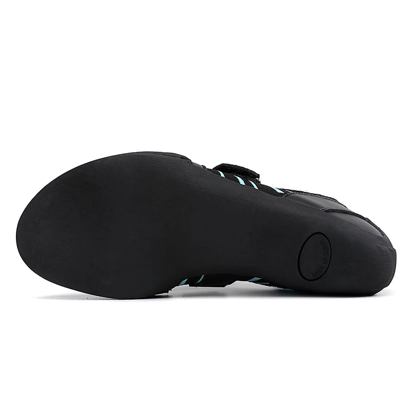 Outdoor children's climbing shoes indoor rock hugging shoes magic tape sports shoes comfortable rubber sole training shoes
