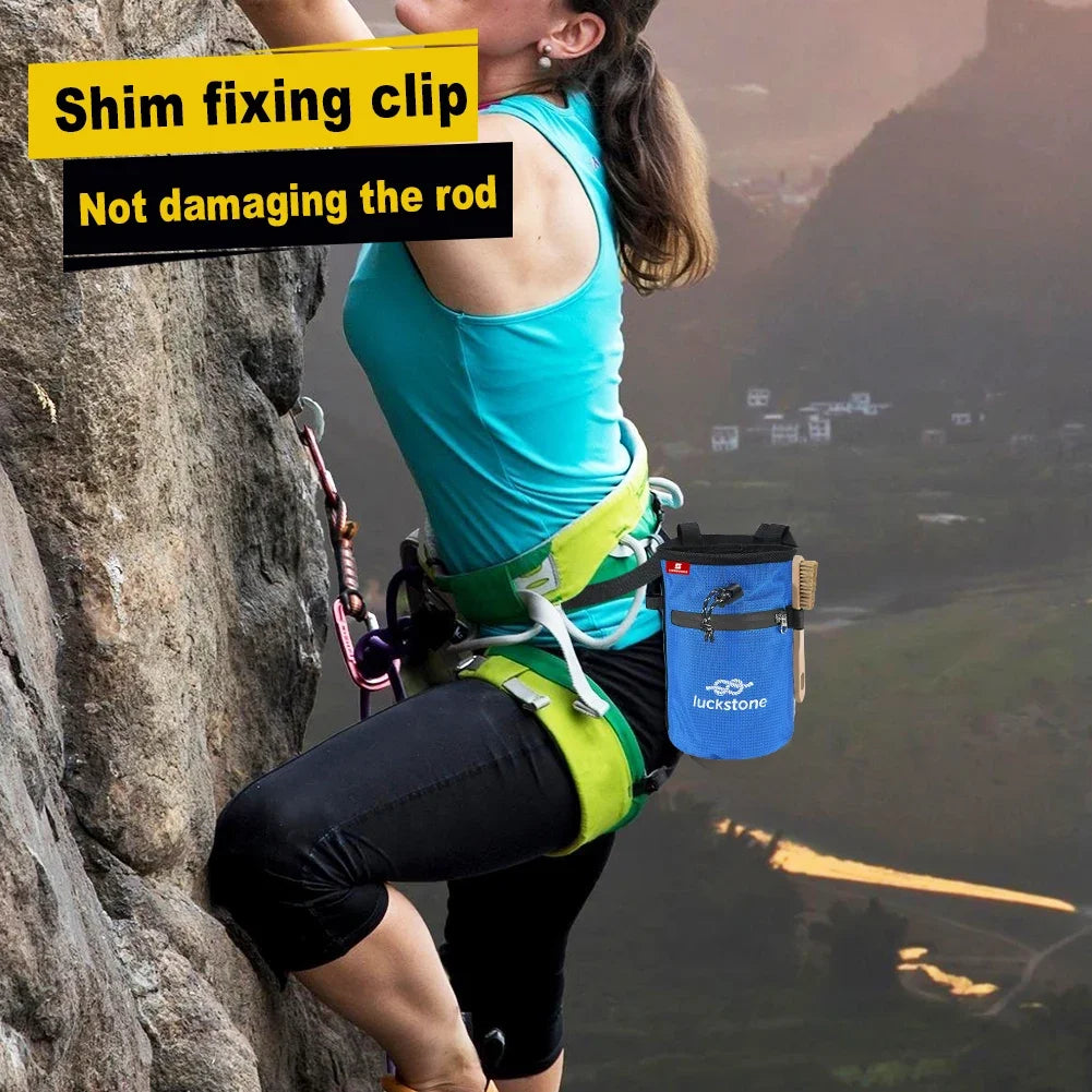 Magnesia Sack Rock Climbing Chalk Bag Waterproof Pocket for Weight Lifting Outdoor Bouldering Magnesia Pouch Climbing Equipment