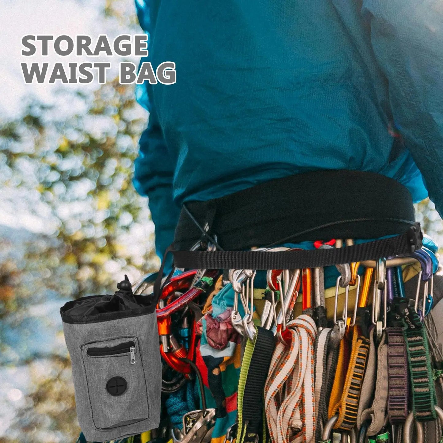 Climbing Chalk Anti Slip Powder Bag Storage Bucket
