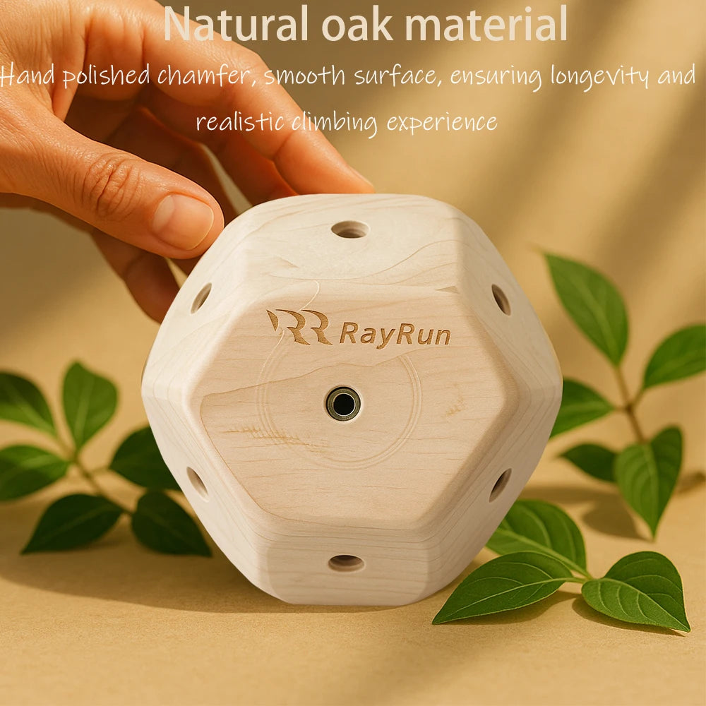 Finger Rock Climbing Ball，Finger Boulder Block Rock Climbing Training Set ，20 Resin Holds, Wooden Boulder Block ball, Tools