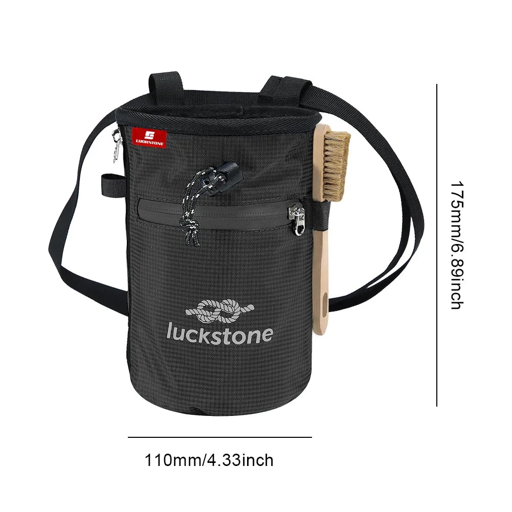 Magnesia Sack Rock Climbing Chalk Bag Waterproof Pocket for Weight Lifting Outdoor Bouldering Magnesia Pouch Climbing Equipment