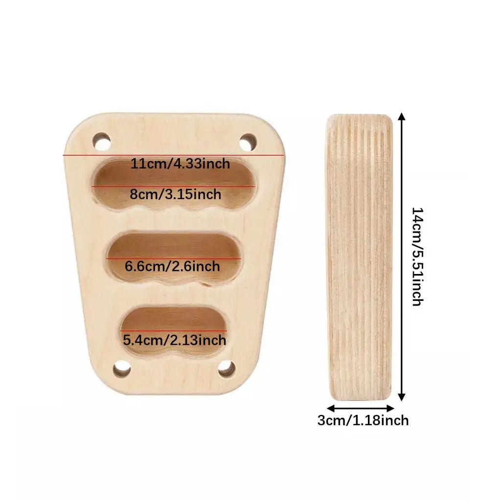 Wood Climbing Hangboard Rock Climbing Training Board Hand Grip Strengthener Training Gear for Adults Athletes Practice